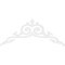Ekena Millwork Pitch Baile Architectural Grade PVC Gable Pediment, 72"W x 30"H x 1"P (10/12) GPP072X030X100BAI - alternate 4